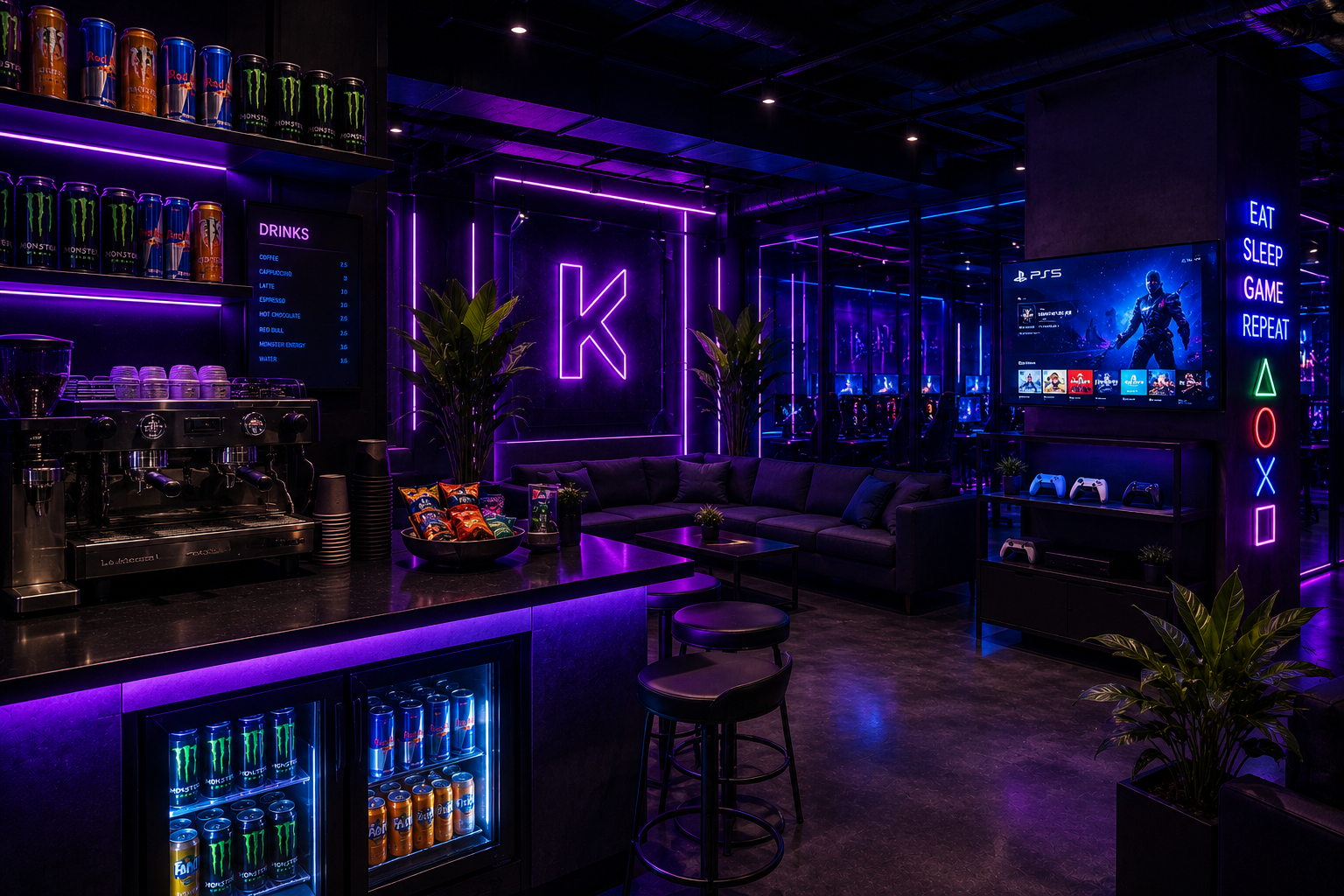 Gaming lounge